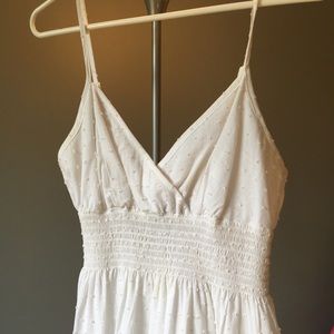 Spaghetti Stap white Flowey summer dress!